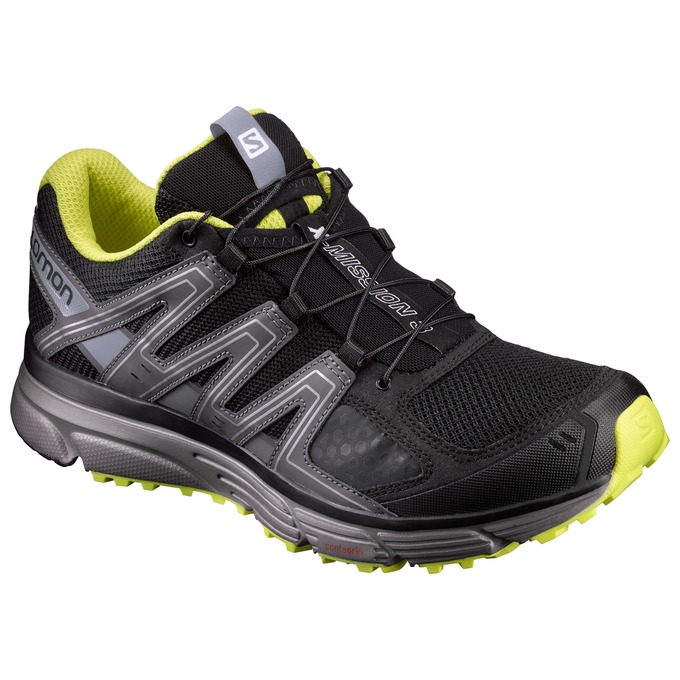 Chaussures De Trail Running Salomon Homme Noir / Argent - Salomon X-MISSION 3 - France (7598-EUTMG)